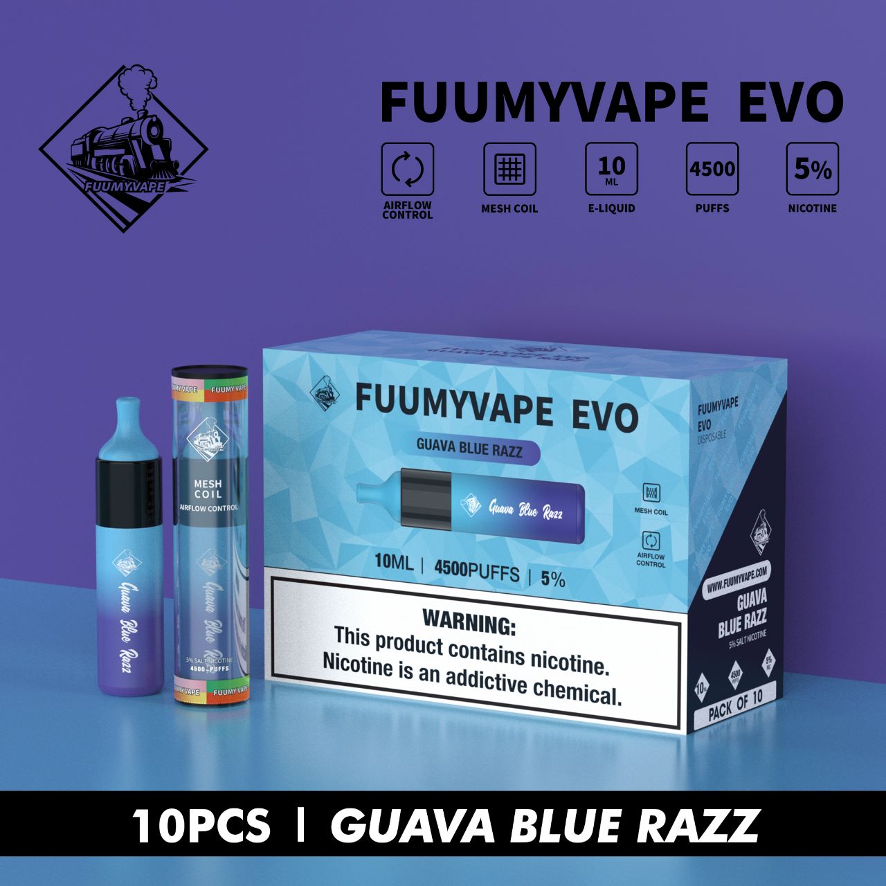 FUUMYVAPE EVO DISPOSABLE VAPE 4500 PUFFS IN DUBAI