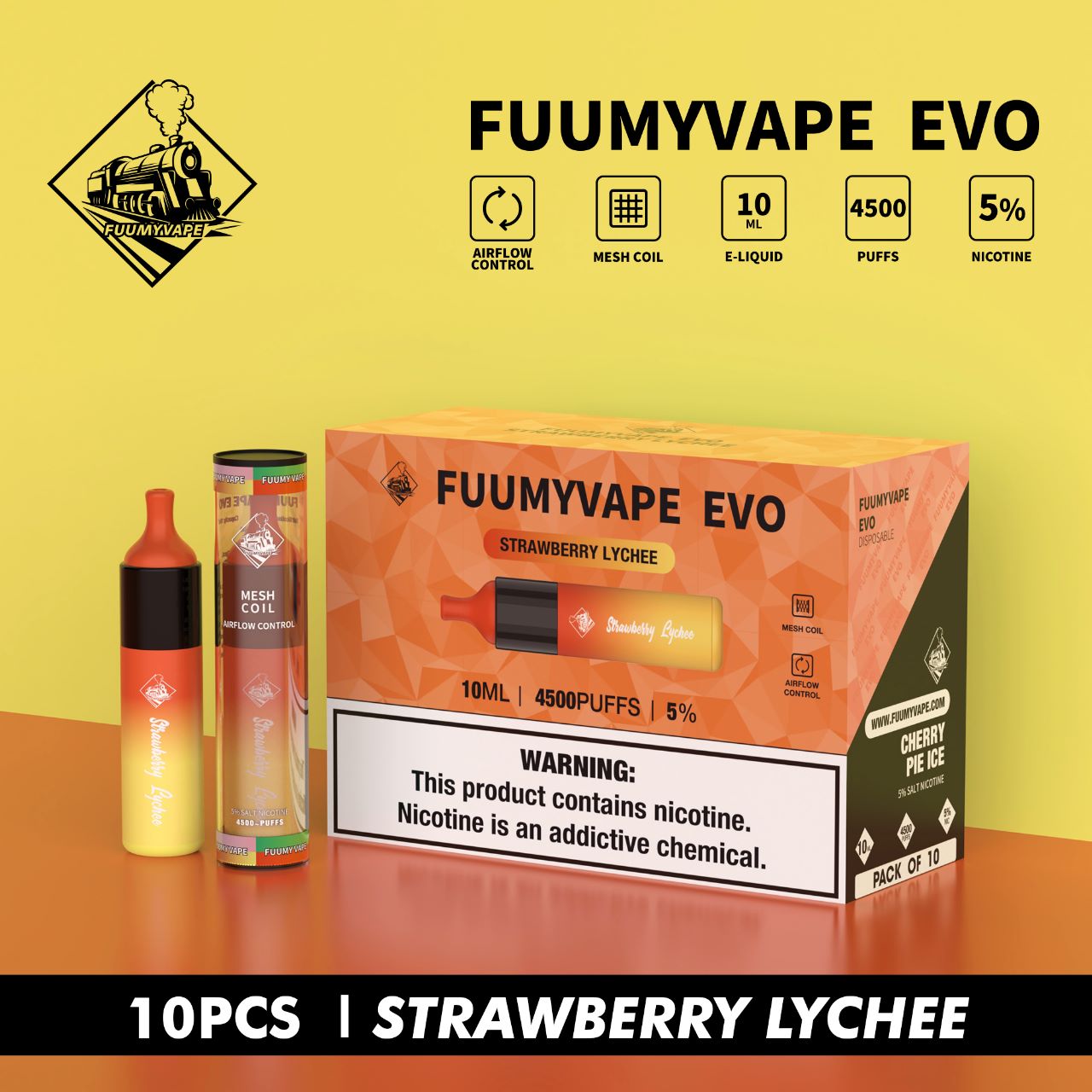 FUUMYVAPE EVO DISPOSABLE VAPE 4500 PUFFS IN DUBAI