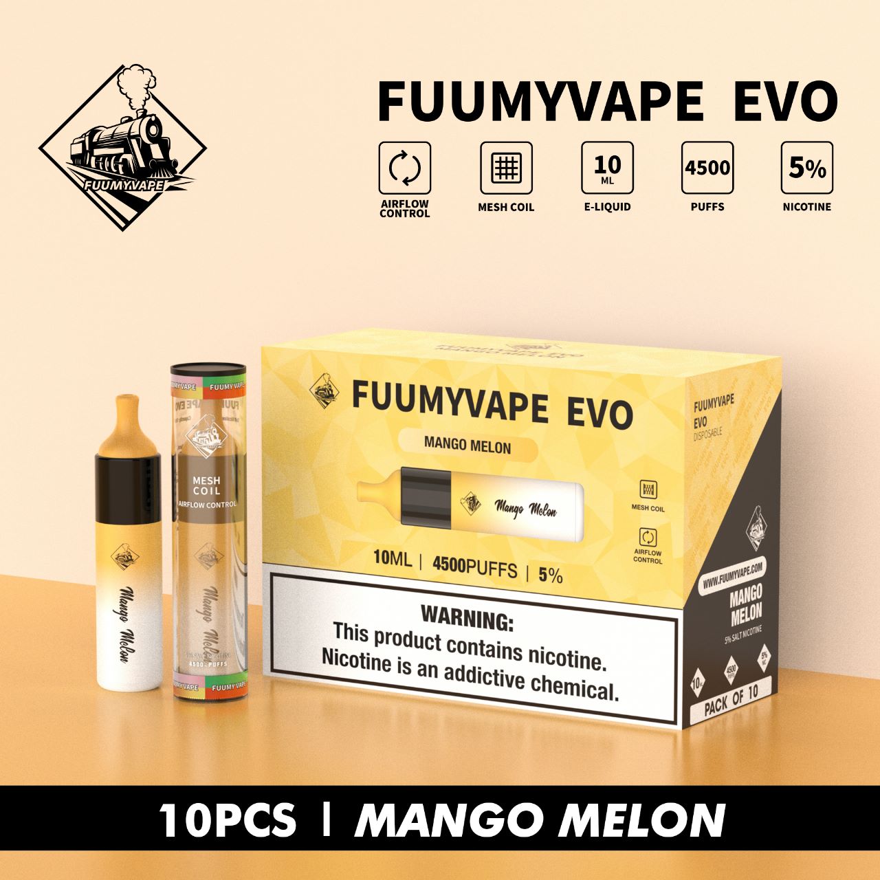 FUUMYVAPE EVO DISPOSABLE VAPE 4500 PUFFS IN DUBAI