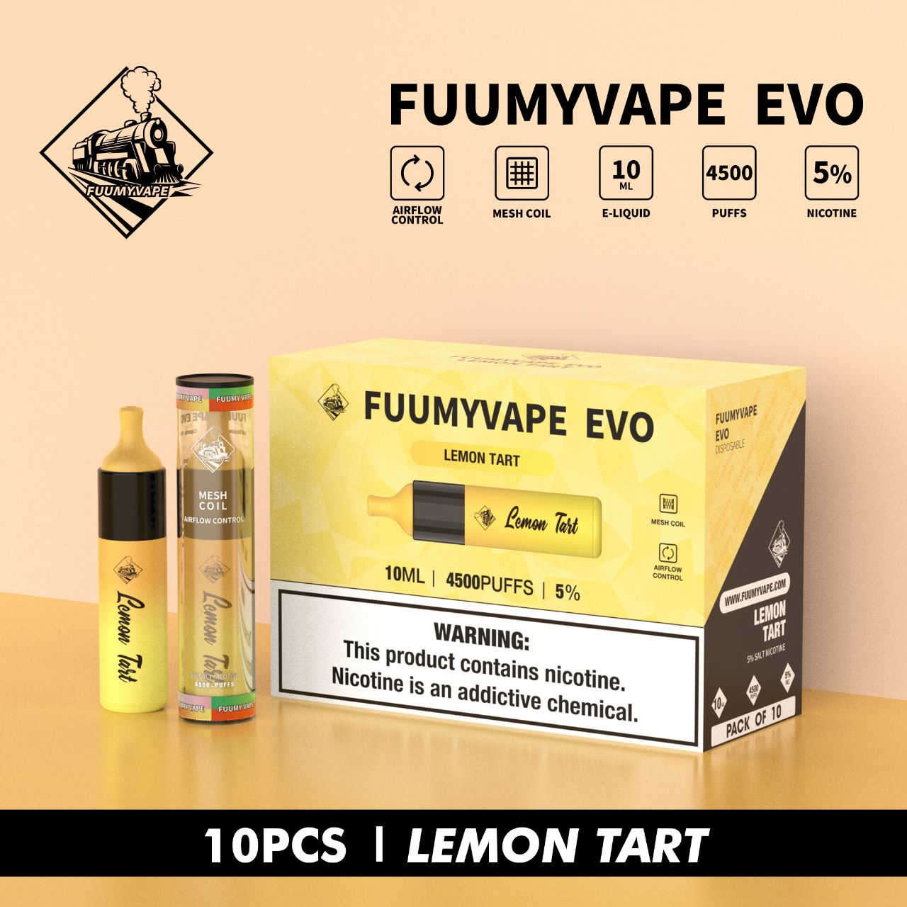 FUUMYVAPE EVO DISPOSABLE VAPE 4500 PUFFS IN DUBAI