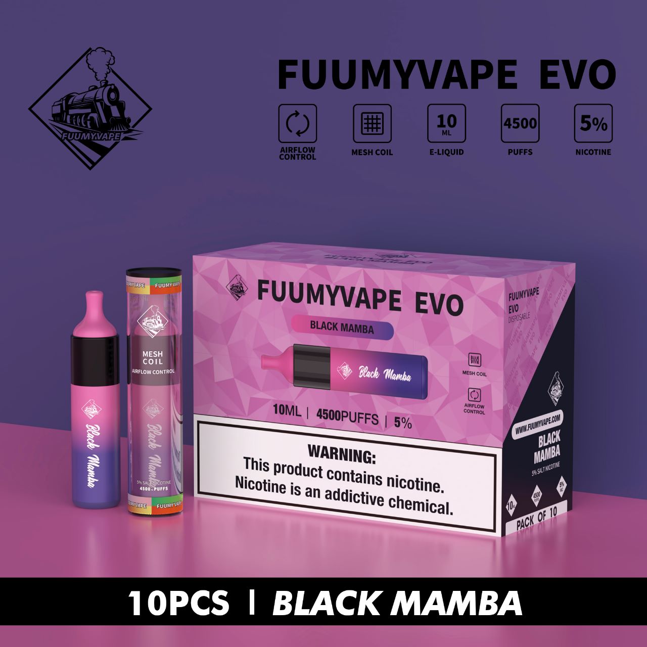 FUUMYVAPE EVO DISPOSABLE VAPE 4500 PUFFS IN DUBAI