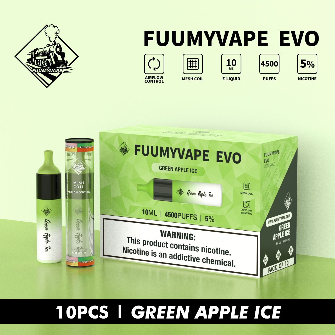 FUUMYVAPE EVO DISPOSABLE VAPE 4500 PUFFS IN DUBAI