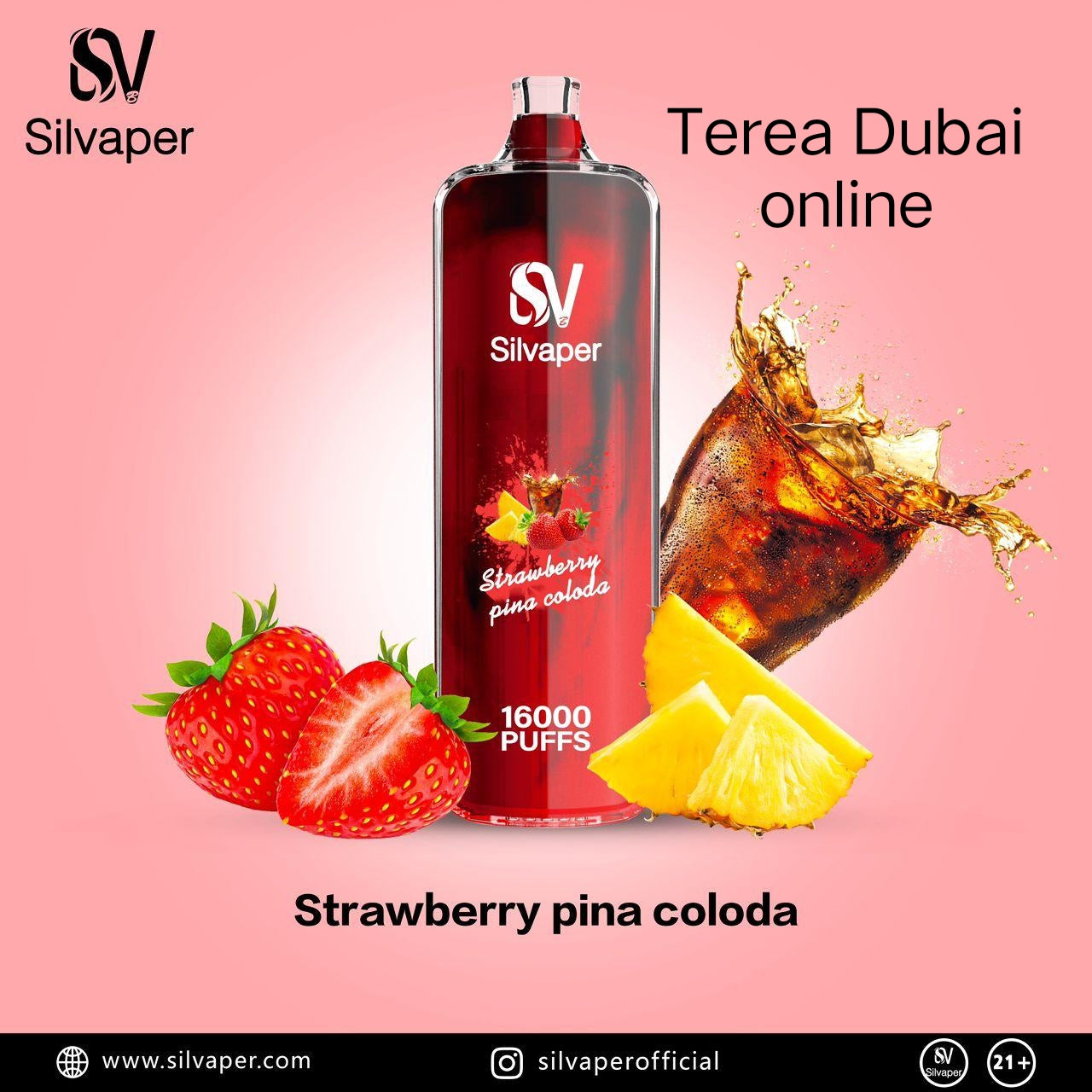 Best Offer Silvaper DTL Shisha 16000 Puffs 5p Combo Rechargeable Disposable Vape