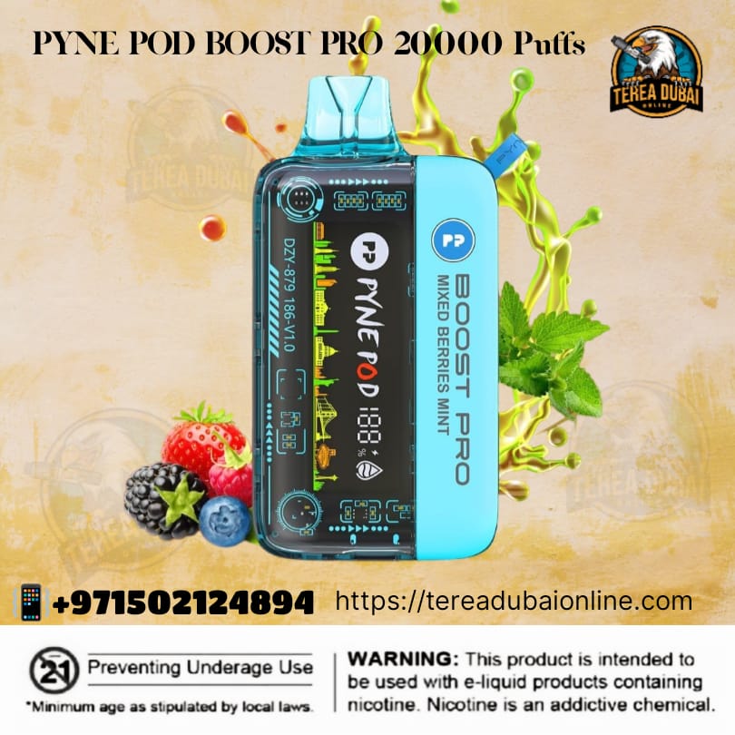 Pyne Pod Boost Pro 20000 Puffs Disposable Vape in Dubai