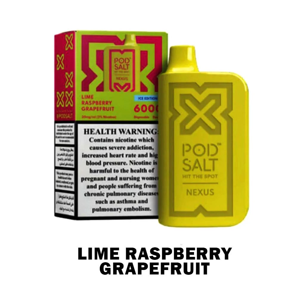 POD SALT NEXUS 6000 Puffs Disposable Vape – Top Flavors in Dubai