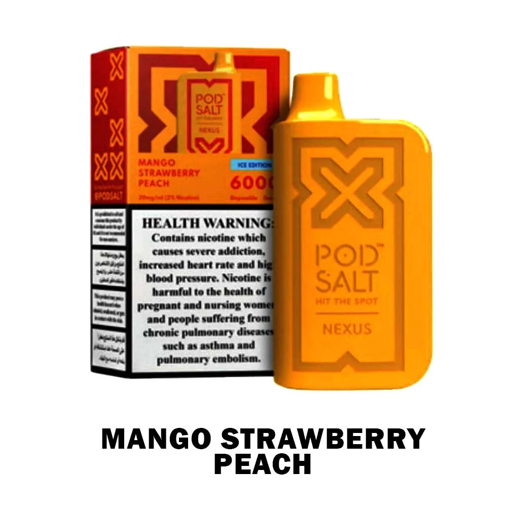 POD SALT NEXUS 6000 Puffs Disposable Vape – Top Flavors in Dubai