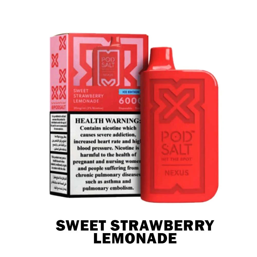 POD SALT NEXUS 6000 Puffs Disposable Vape – Top Flavors in Dubai