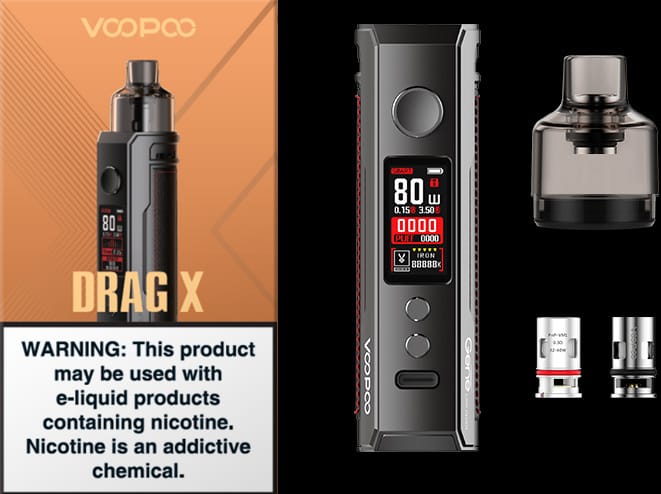 VOOPOO DRAG X Vape Device in UAE | Best Vaping Kit