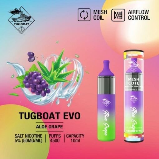 TUGBOAT EVO 4500 Puffs DISPOSABLE VAPE IN UAE