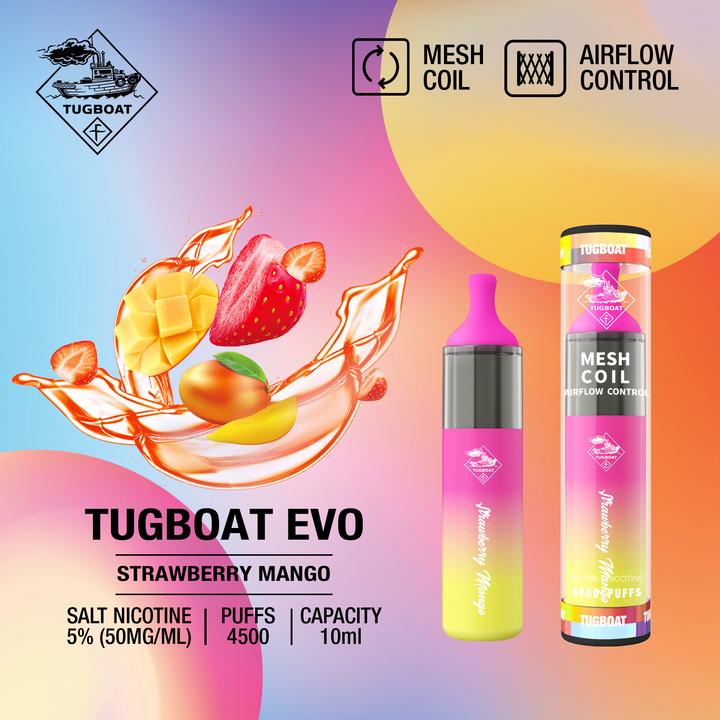 TUGBOAT EVO 4500 Puffs DISPOSABLE VAPE IN UAE