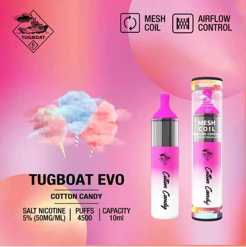 TUGBOAT EVO 4500 Puffs DISPOSABLE VAPE IN UAE