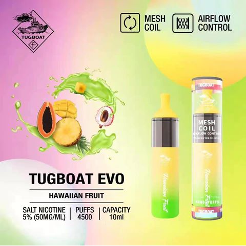 TUGBOAT EVO 4500 Puffs DISPOSABLE VAPE IN UAE