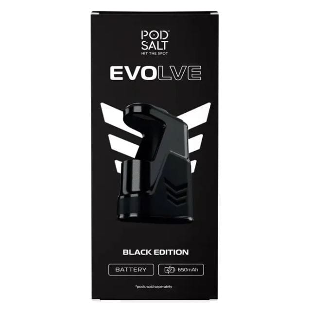 Pod Salt EVOLVE Pods 6000 Puffs Disposable with Black Edition Battery Pod