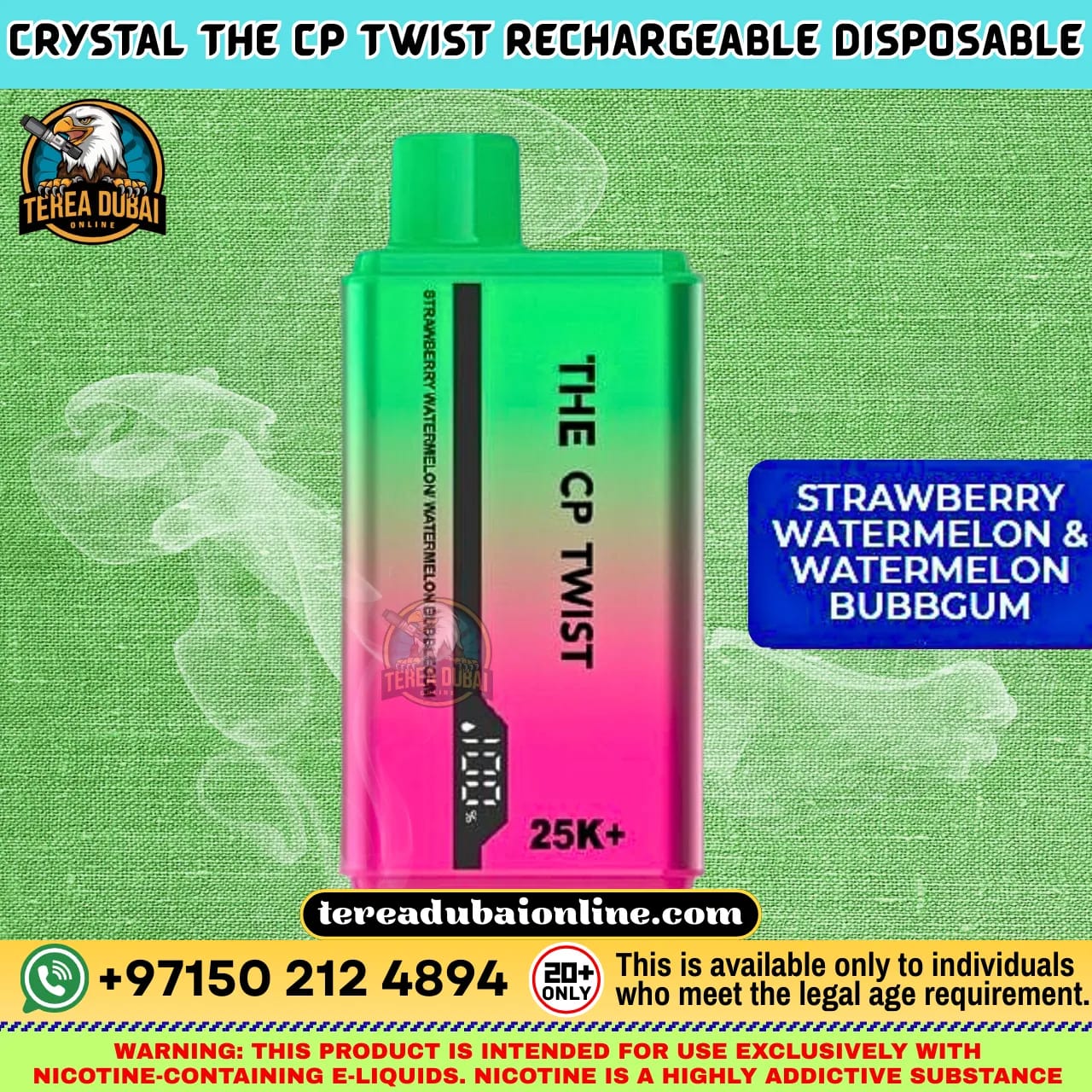 CP Twist 25K Disposable Vape Dual Flavor Twist Dubai UAE