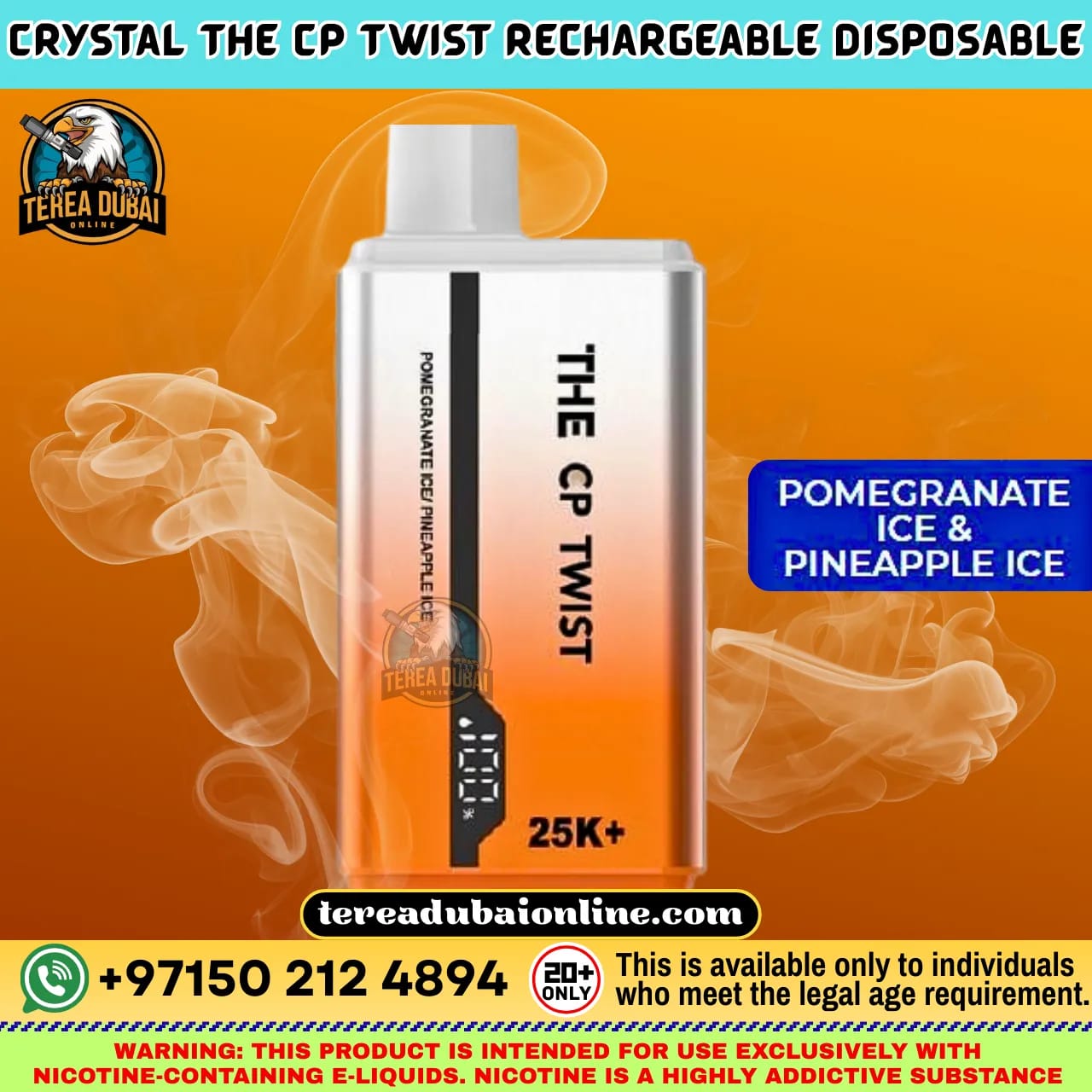CP Twist 25K Disposable Vape Dual Flavor Twist Dubai UAE