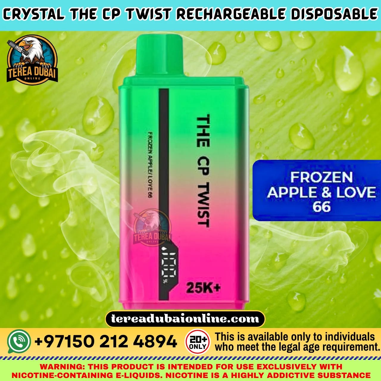 CP Twist 25K Disposable Vape Dual Flavor Twist Dubai UAE