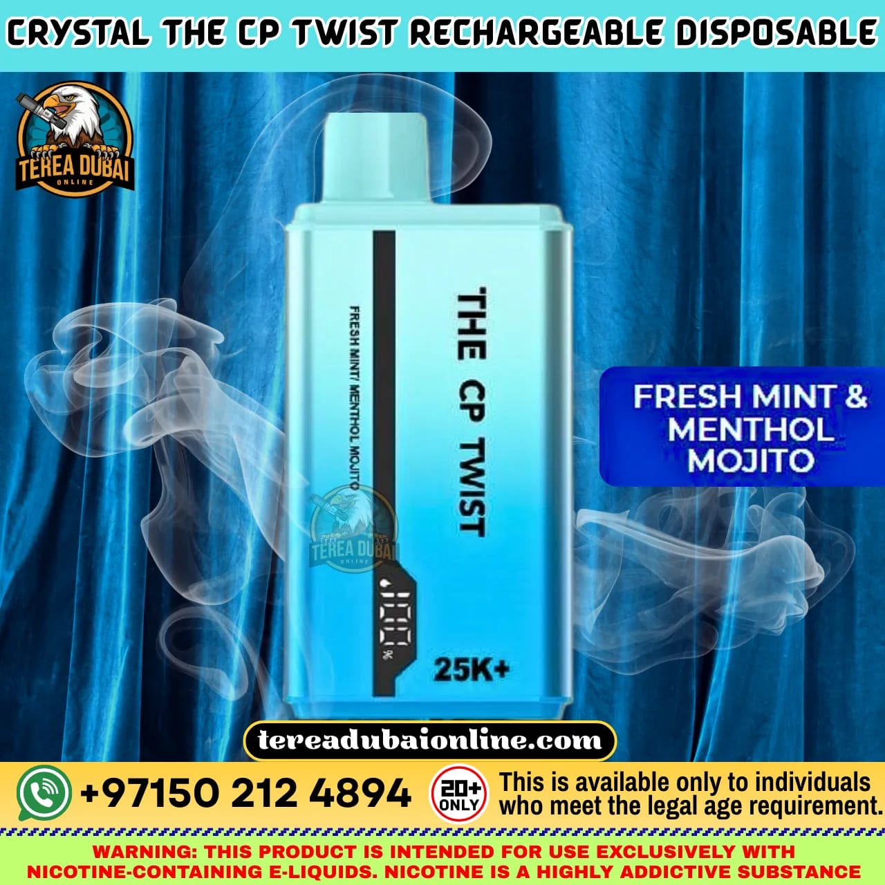 CP Twist 25K Disposable Vape Dual Flavor Twist Dubai UAE