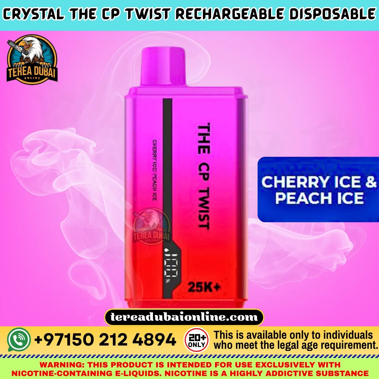 CP Twist 25K Disposable Vape Dual Flavor Twist Dubai UAE