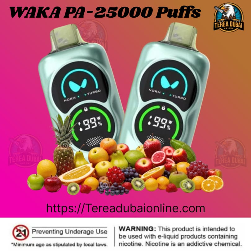 Waka PA25000 Puffs Disposable Vape 50mg In Dubai