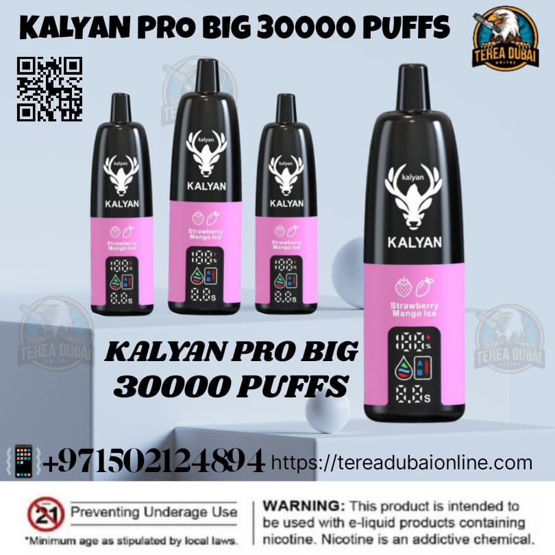 Kalyan Pro Big 30000 Puffs Disposable Vape – 50mg in Dubai