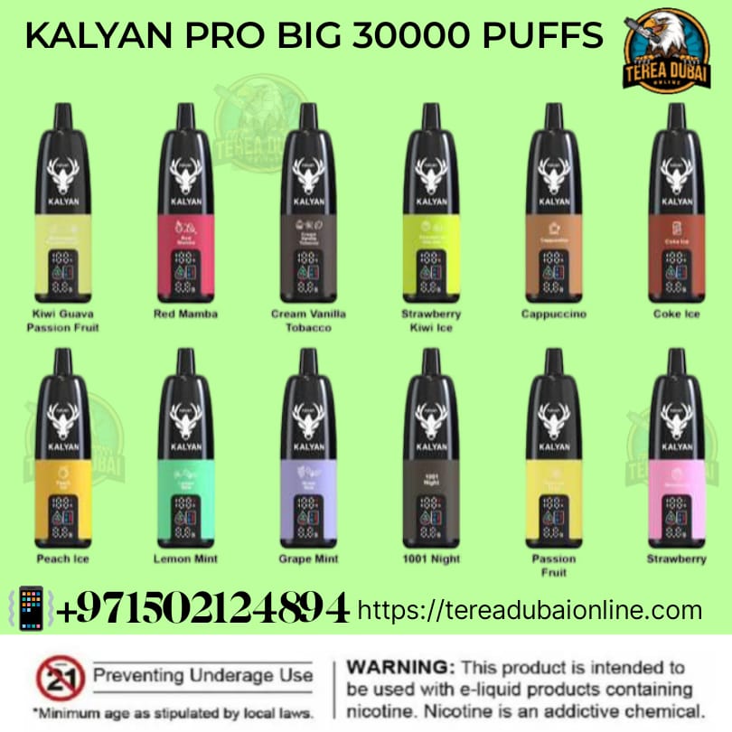 Kalyan Pro Big 30000 Puffs Disposable Vape – 50mg in Dubai