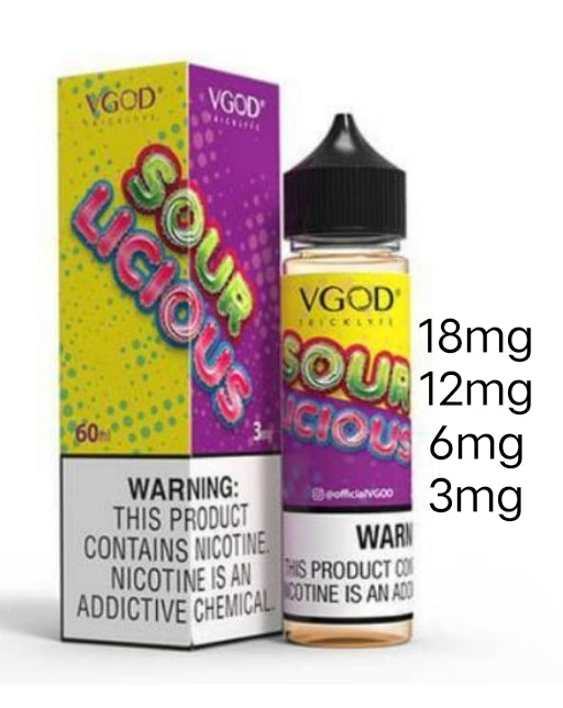 Vgod 60ml E Liquid 3mg,6mg,12mg & 18mg– Vape Juice in Dubai