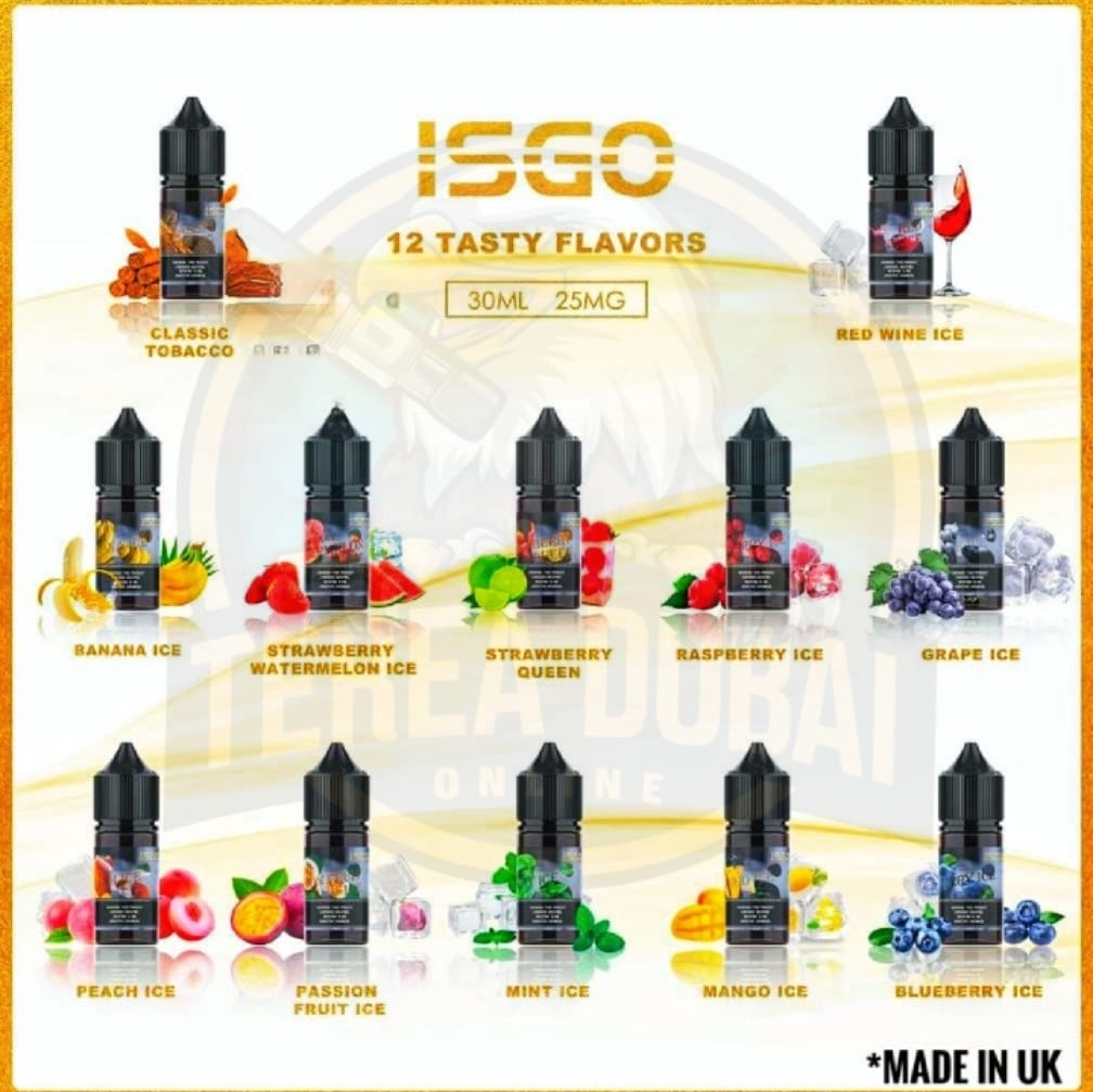 Isgo Salt Nicotine 30ml E-Liquid in Dubai - Best Prices!