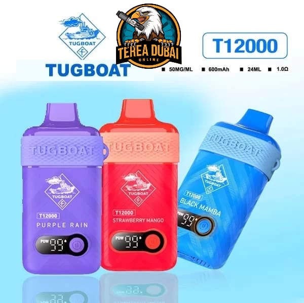 Tugboat T12000 Disposable Vape 50Mg Nicotine In Dubai