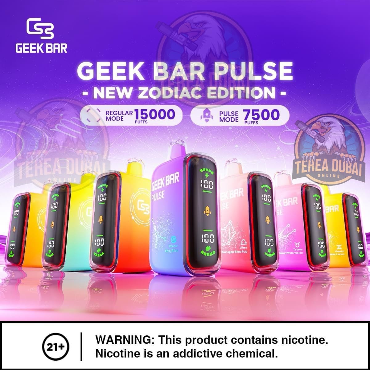 GEEK Bar Pulse 15000 Puffs Disposable Vape in Dubai