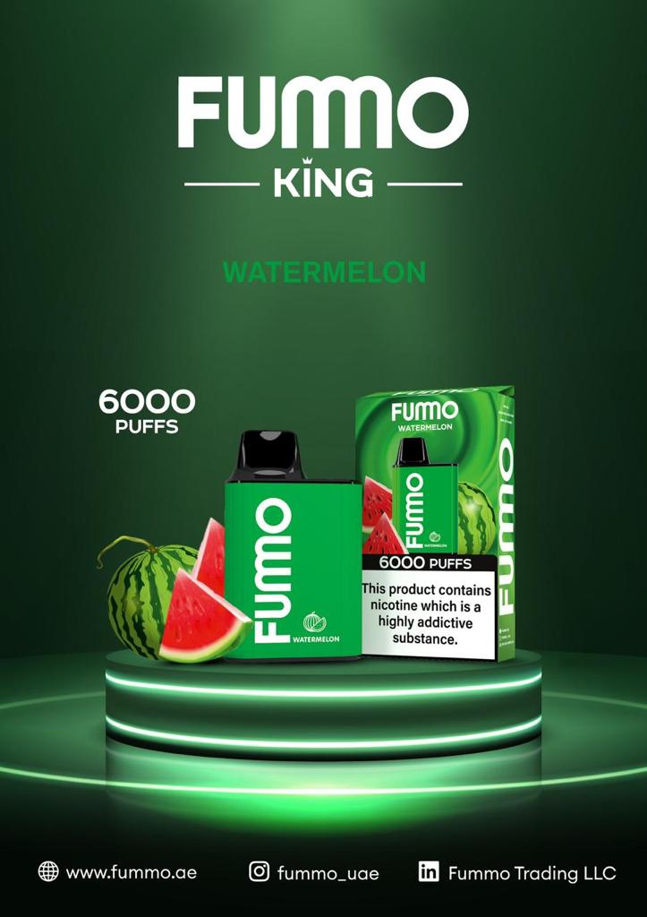 FUMMO King 6000 flavor experience, coffee break vape, refreshing vape flavors, crisp mint vape, fruit vape - Fummo King 6000 Puffs Disposable Vape 5% Nicotine in Dubai– Terea ...