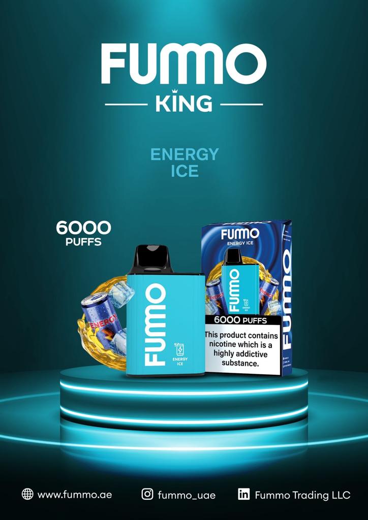Stealth vaping in Dubai, discreet vape cloud dissipation, professional vape etiquette, FUMMO King 6000 low vapor production - Fummo King 6000 Puffs Disposable Vape 5% Nicotine in Dubai– Terea ...