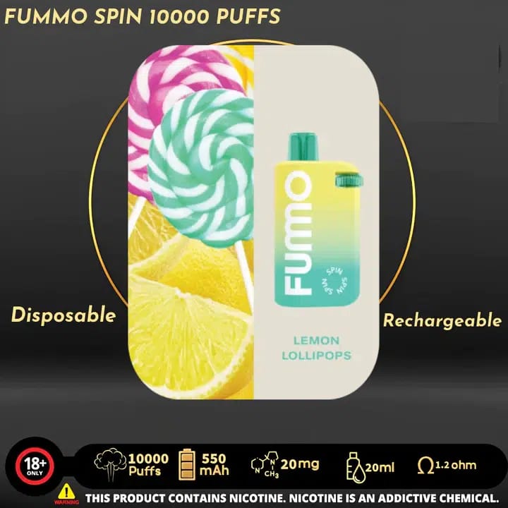 Fummo Spin 10000 Puffs Disposable Vape In Dubai