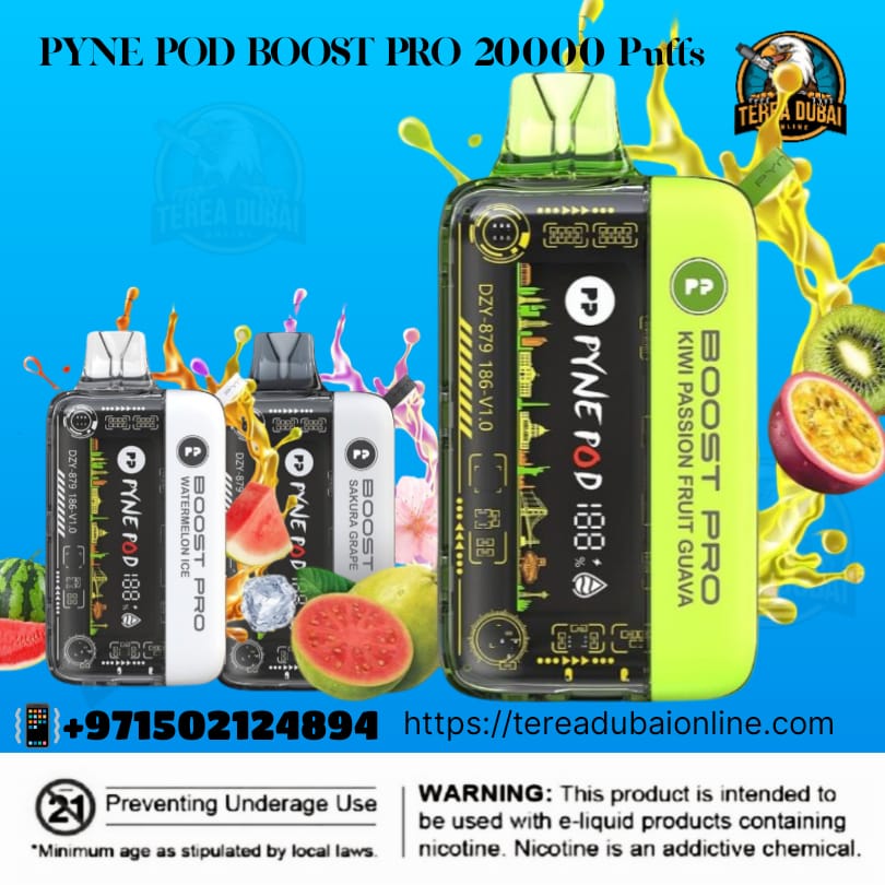 Pyne Pod Boost Pro 20000 Puffs Disposable Vape in Dubai