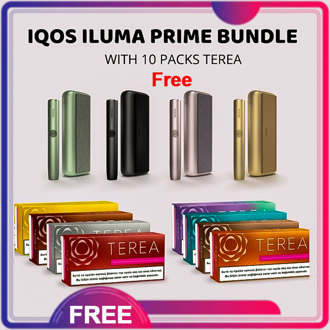 IQOS ILUMA Prime with 10 Free Packs Terea Bundle Offer