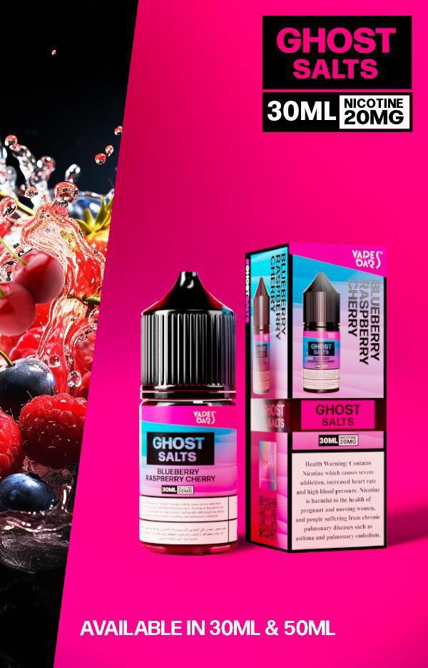 Vapes Bars Ghost Salt Nic 20mg – 30ml In UAE