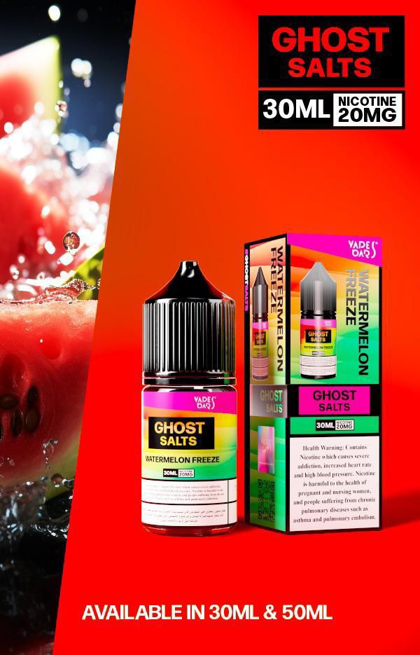 Vapes Bars Ghost Salt Nic 20mg – 30ml In UAE