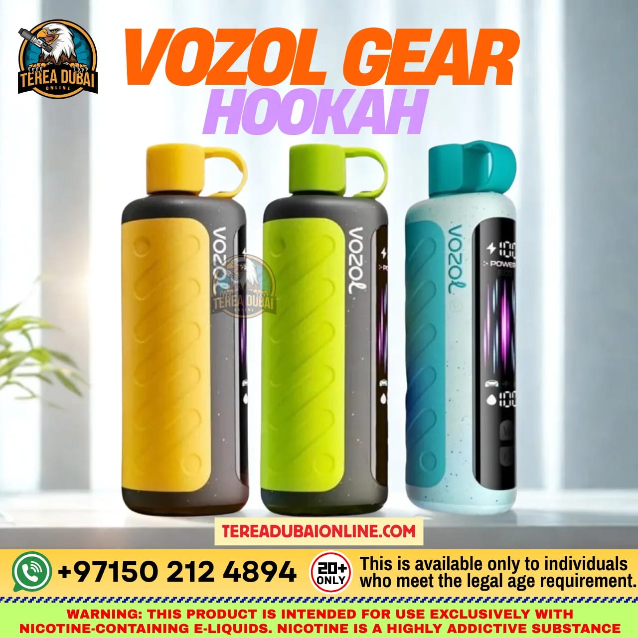 VOZOL Gear Hookah 40000 Puffs 5mg Disposable Vape in Dubai