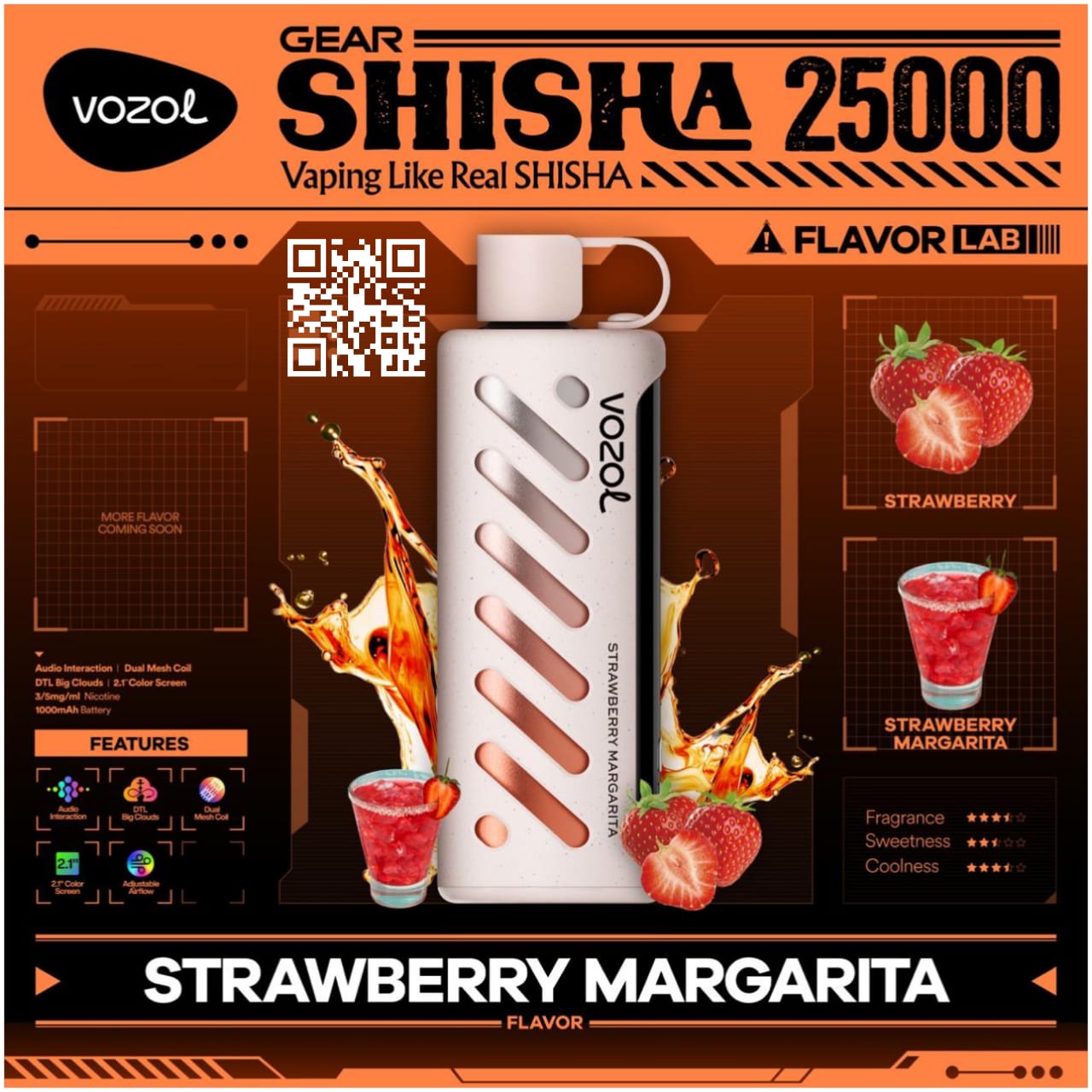 Vozol Gear Shisha 25000 Puffs Disposable Vape in UAE