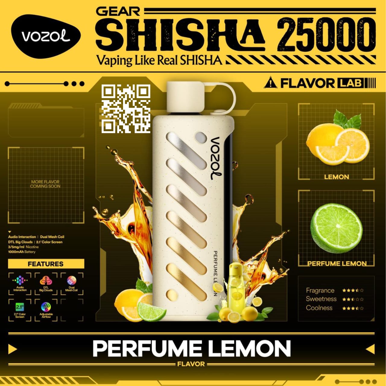 Vozol Gear Shisha 25000 Puffs Disposable Vape in UAE