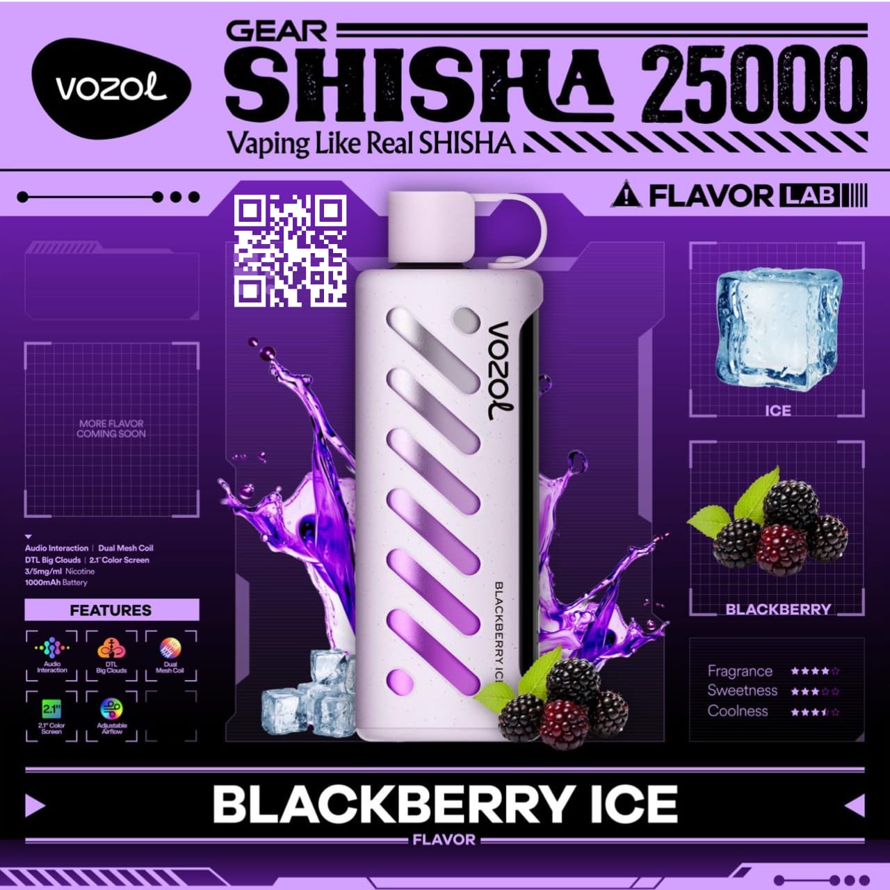 Vozol Gear Shisha 25000 Puffs Disposable Vape in UAE