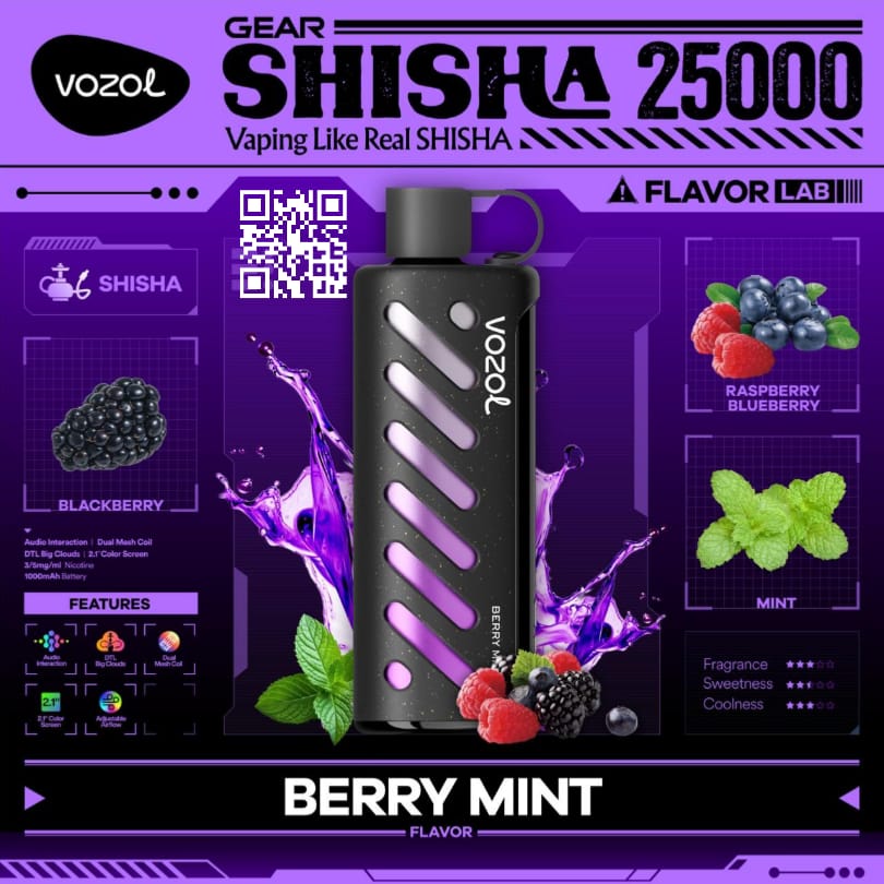 Vozol Gear Shisha 25000 Puffs Disposable Vape in UAE