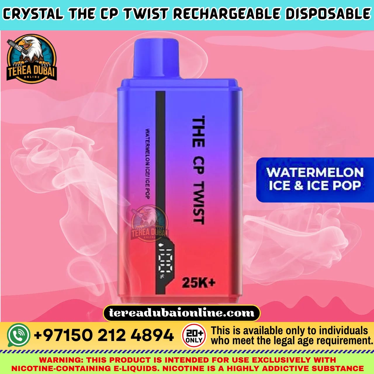 CP Twist 25K Disposable Vape Dual Flavor Twist Dubai UAE