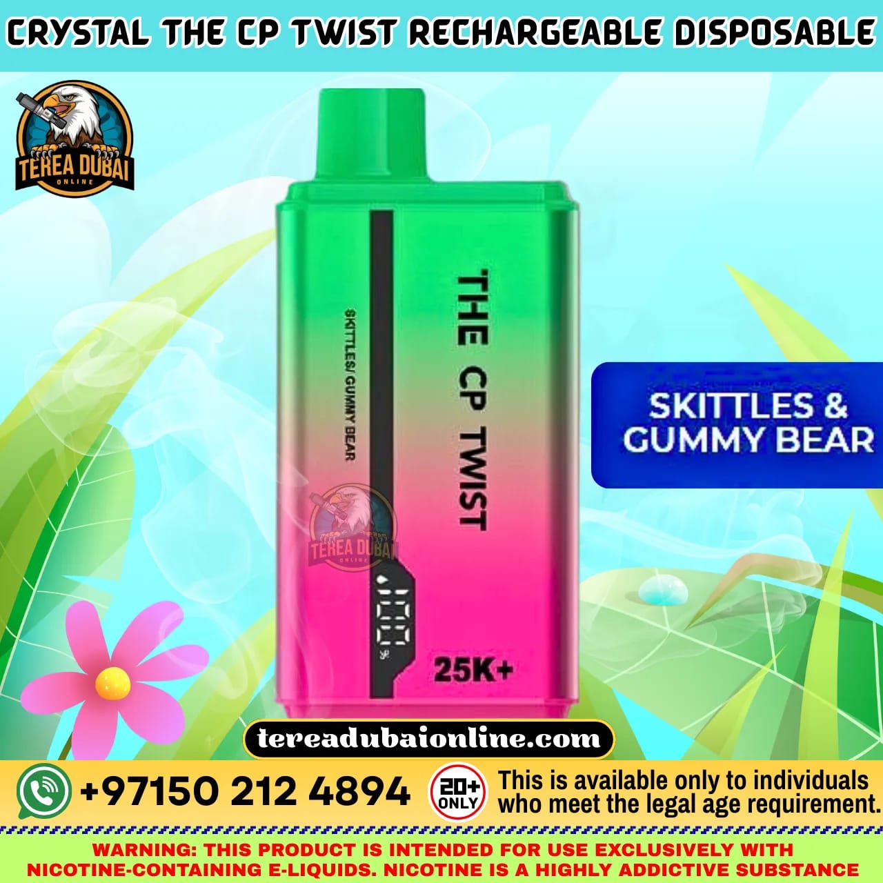 CP Twist 25K Disposable Vape Dual Flavor Twist Dubai UAE