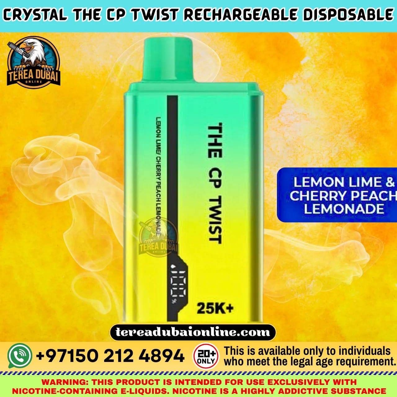 CP Twist 25K Disposable Vape Dual Flavor Twist Dubai UAE