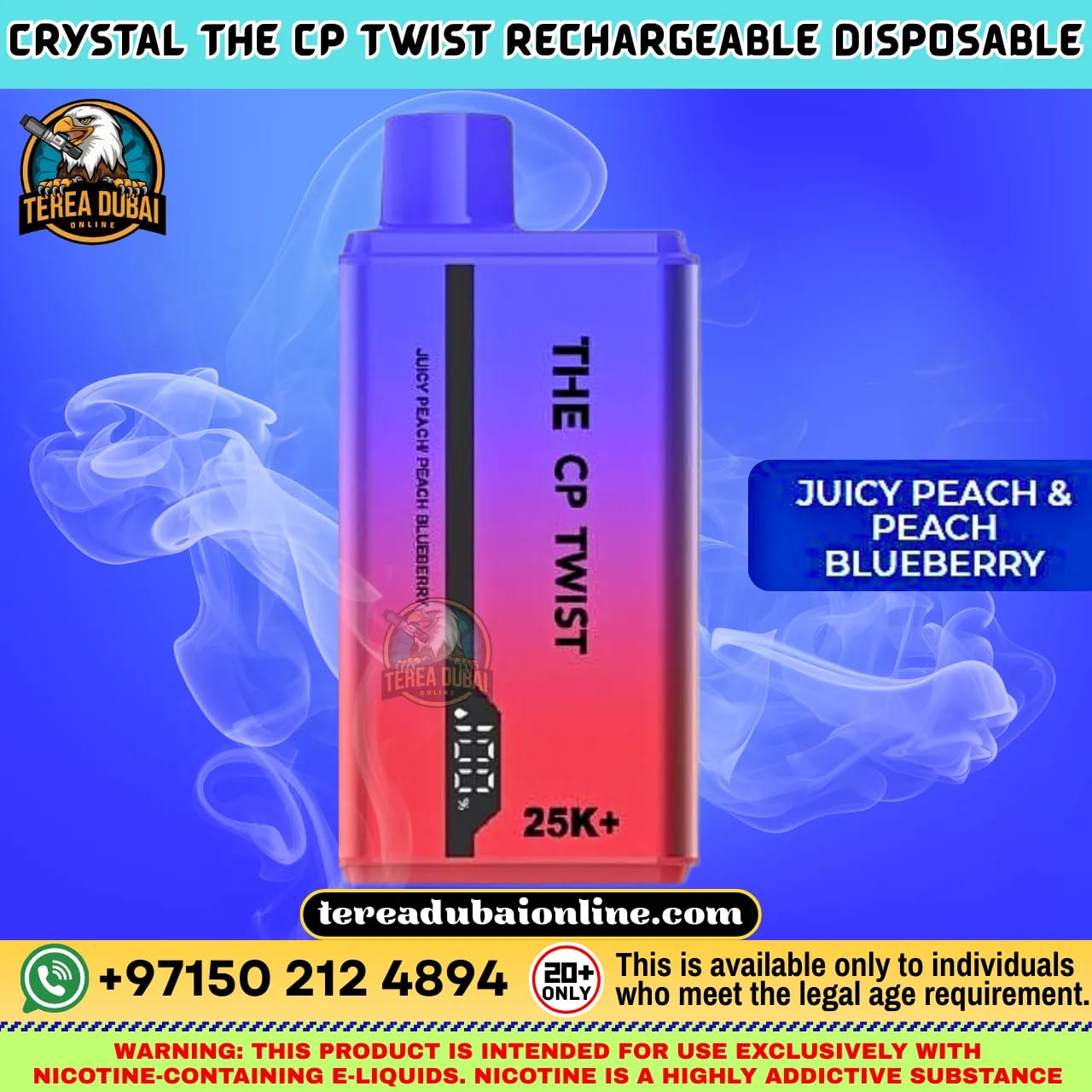 CP Twist 25K Disposable Vape Dual Flavor Twist Dubai UAE