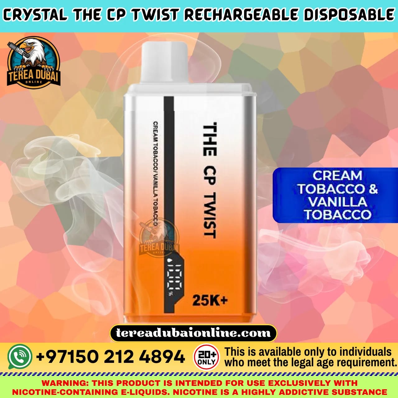 CP Twist 25K Disposable Vape Dual Flavor Twist Dubai UAE