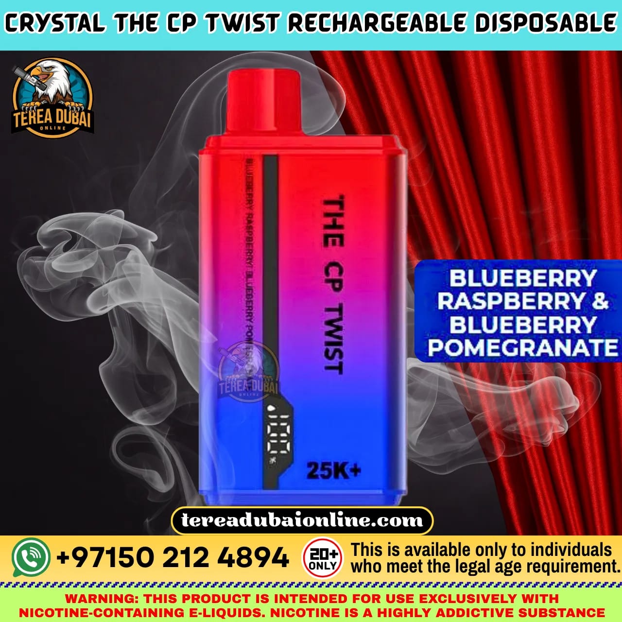 CP Twist 25K Disposable Vape Dual Flavor Twist Dubai UAE