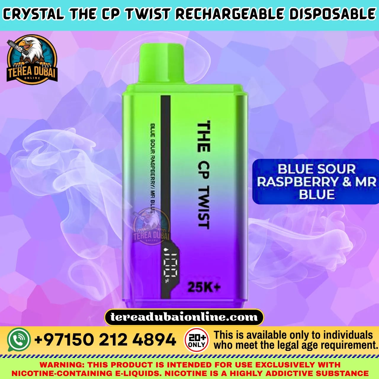 CP Twist 25K Disposable Vape Dual Flavor Twist Dubai UAE