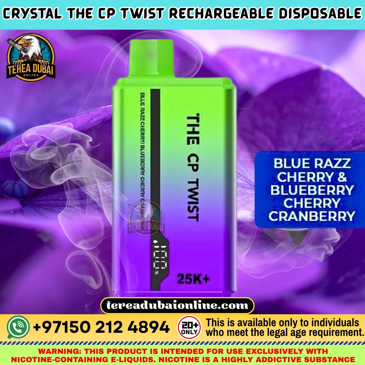 CP Twist 25K Disposable Vape Dual Flavor Twist Dubai UAE